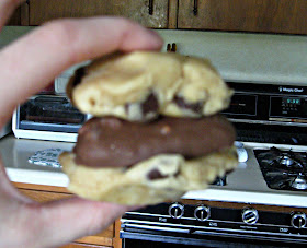 Candy Bar Stuffed Chocolate Chip Cookies