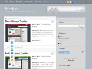 GreyMax Blogger Template