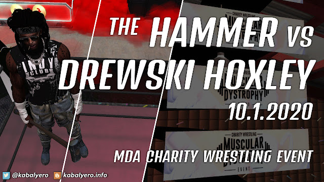 The Hammer vs Drewski Hoxley! MDA Charity Wrestling Event 2020 [Second Life Wrestling]