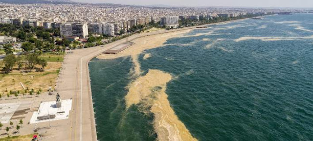 Ορίστε τι περιείχε η γλοιώδης ουσία που γέμισε τον Θερμαϊκό: Λιπάσματα, φυτοφάρμακα και αστικά λύματα