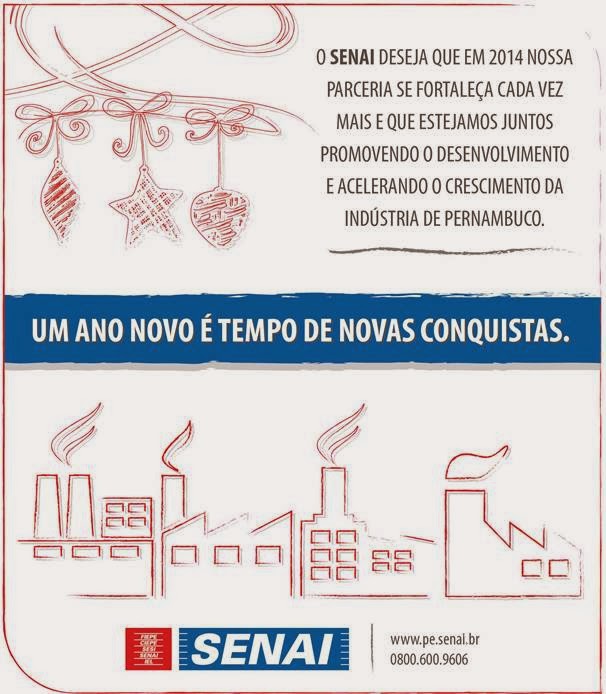 Estes são os votos do SENAI Pernambuco!