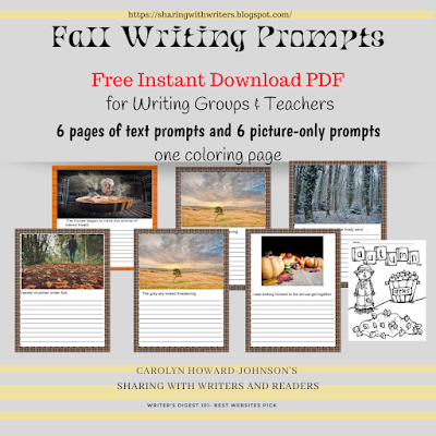 Fall Writing Prompts for November 2023 Free Instant Download PDF
