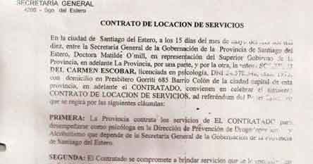 Contrato de locacion de servicios argentina