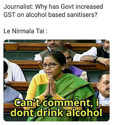 Mirmala Sitharaman Funny memes tamil nirmala sitharaman memes onion nirmala sitharaman millennials memes Theek Hai Defence Minister, Finance Minister, Political Memes Trolls