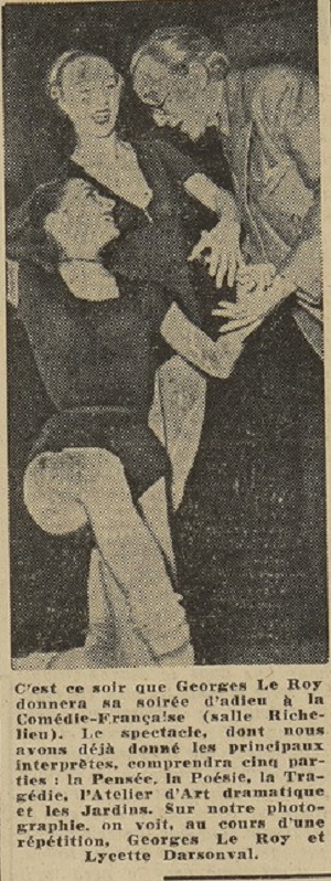 Répétitions (Figaro, 17 février 1950)