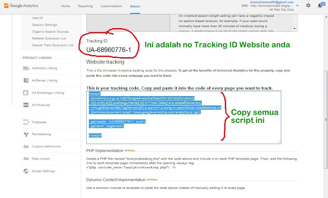 Cara Setup & Aktifkan Akaun Google Analytics - BinMuhammad