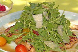 Grilled Chicken Cutlets With Arugula Tomato Salad