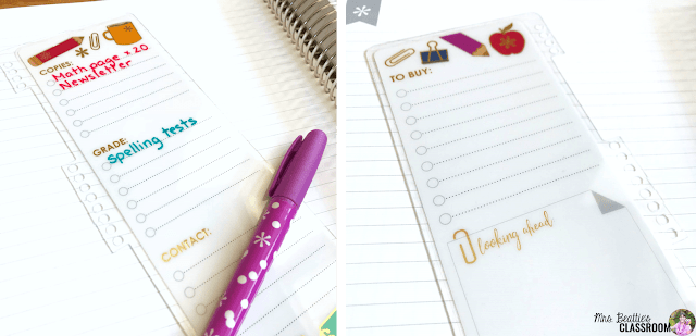 Photo of Erin Condren snap-in dry-erase bookmark