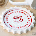 Lót ly cao su đổ khuôn in logo ABC Bakery & Coffee (Rubber Coasters) – LL004