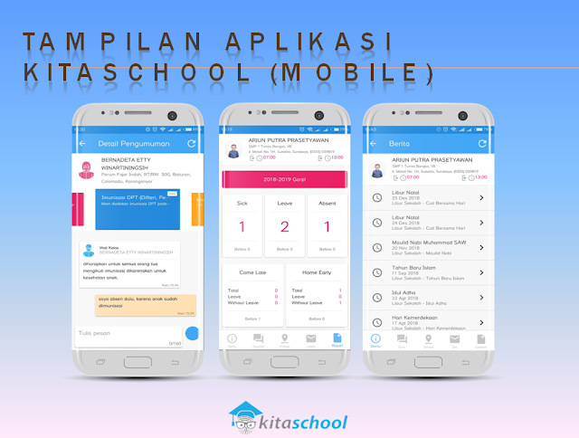 Sofware Absensi Sekolah Lampung Utara | Tampilan APLIKASI KITASCHOOL (MOBILE) | Sofware Absensi Sekolah Lampung Timur