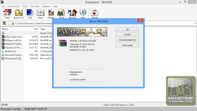 WinRAR 5.00 Beta 6 English (x86/x64) Full Patch - Screenshot
