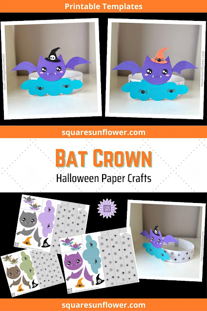 Printable Halloween Bat Crown