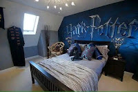 habitacion decorada de harry potter