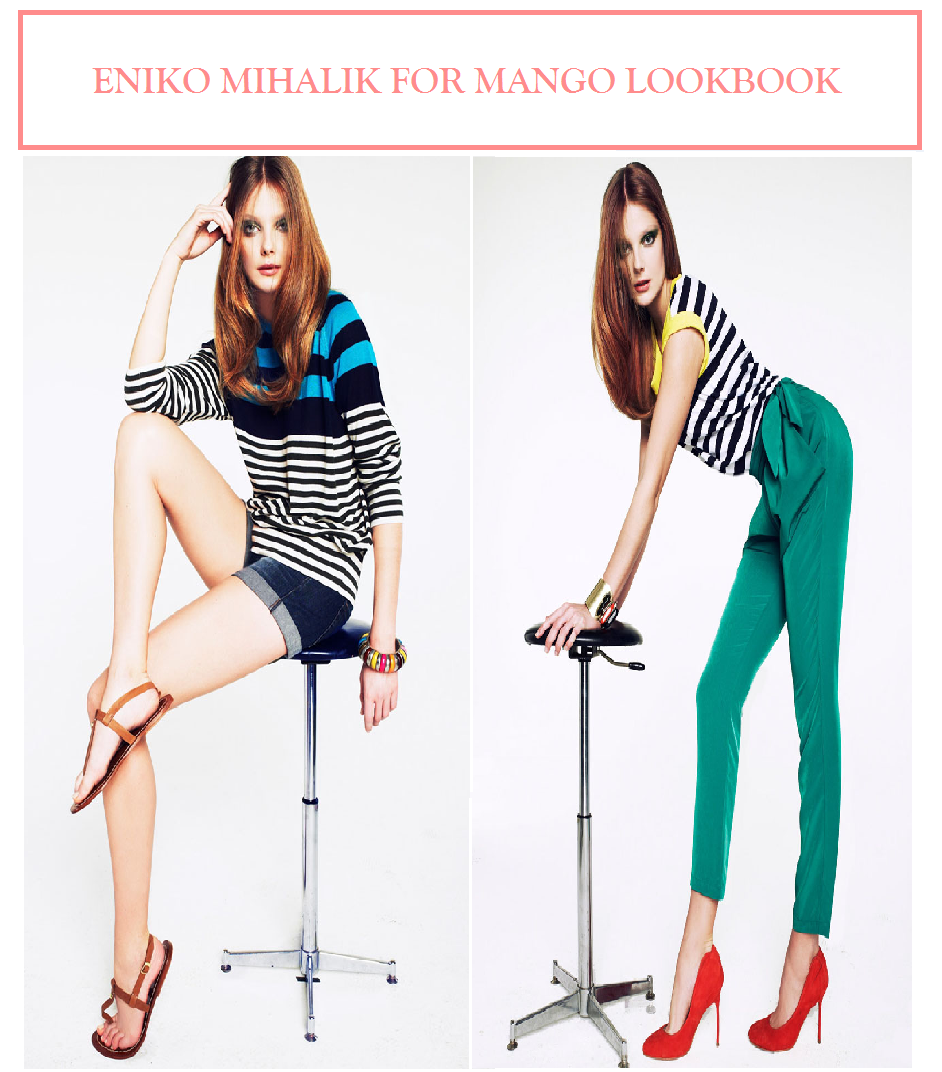 Eniko Mihalik for Mango Lookbook...