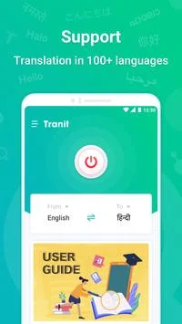 تحميل تطبيق tranit apk لترجمة كل شيء الى اي لغة تريد بضغطة واحدة 