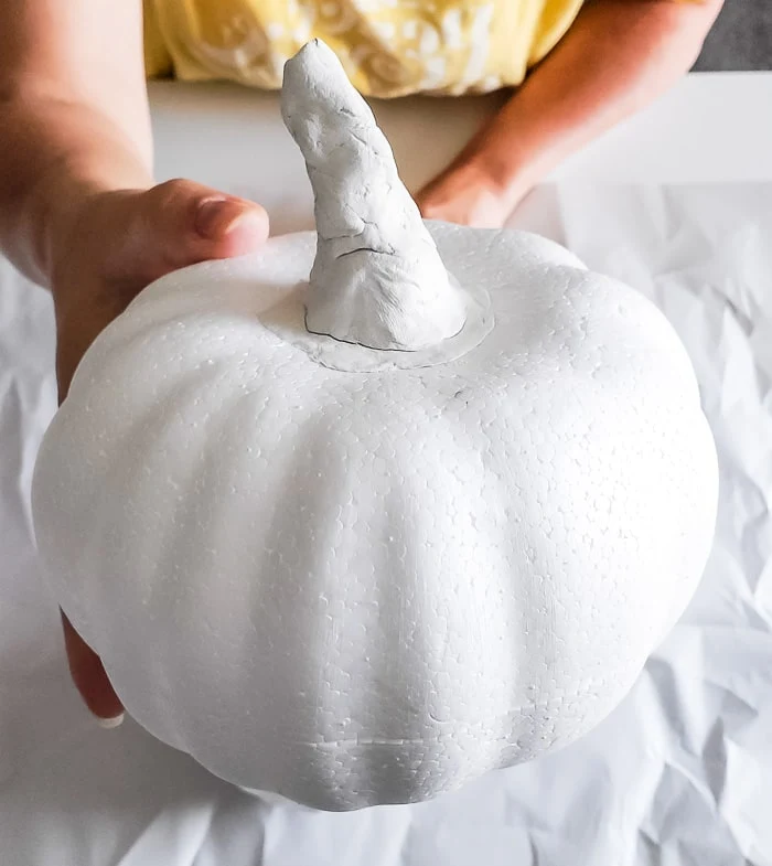 Upcycle Dollar Store Foam Pumpkins - DIY Beautify - Creating Beauty at Home
