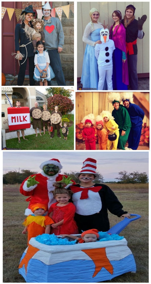 50+ fun & creative themed Halloween costumes for the family #familyhalloweencostumes #halloweencostumes #familycostumes #halloween #growingajeweledrose