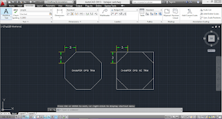 Chamfer AutoCAD opsi trim