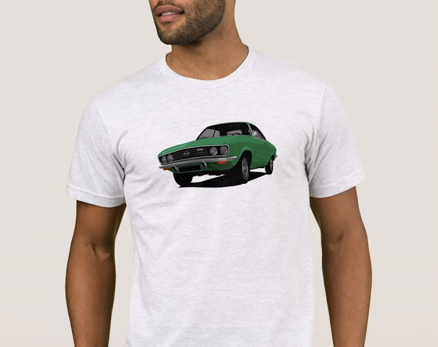 Blue Opel Manta A shirt