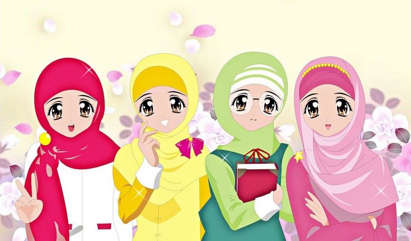4 sahabat muslimah berbeda karakter nuurun qolbii