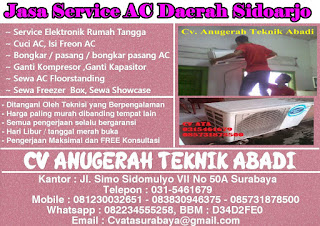 Jasa Service AC Daerah Sidoarjo 