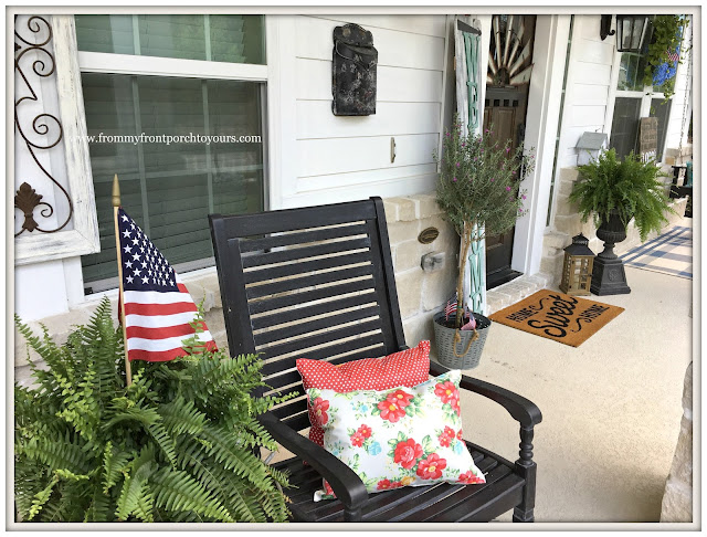 Pioneer Woman Placemats-Floral-Polka Dot-Porch Pillows-DIY-From My Front Porch To Yours