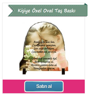 Kişiye Özel Oval Taş Baskı