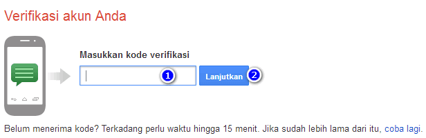 kode verifikasi akun gmail lewat sms