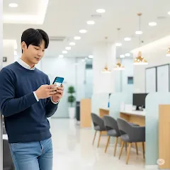 크크크론 모바일 신청 화면