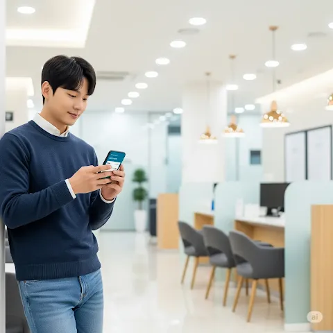 크크크론 모바일 신청 화면