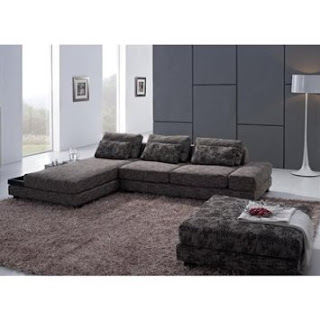 Sofa and Ottoman Sectional By TOSH Furniture