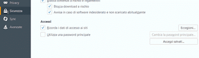 Come cancellare le password salvate su firefox