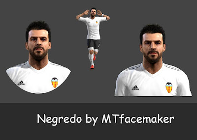 PES 2013 Negredo Face by MTfacemaker