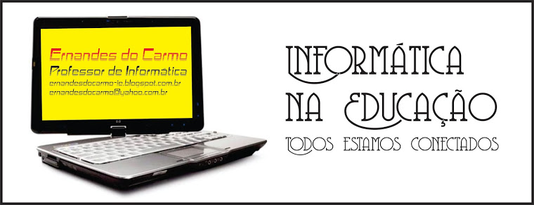 Professor de Informática Ernandes do Carmo (Responsável pela área tecnológica da escola)