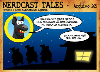 Tirinha Nerdcast Tales - por Alexander Santos