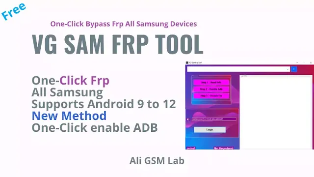 VG SamFrp Tool One Click FRP Reset