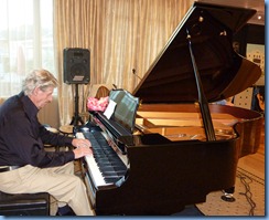 Ian Jackson playing the grand piano