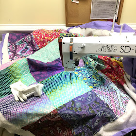 free motion quilting on an Artistic SD-16