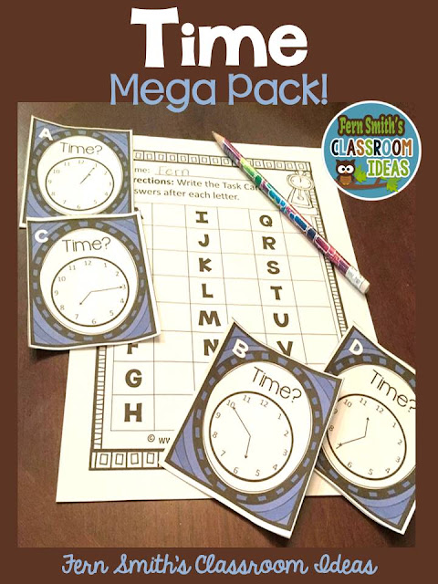 Fern Smith's Classroom Ideas TIME MEGA PACK at TeacherspayTeachers!