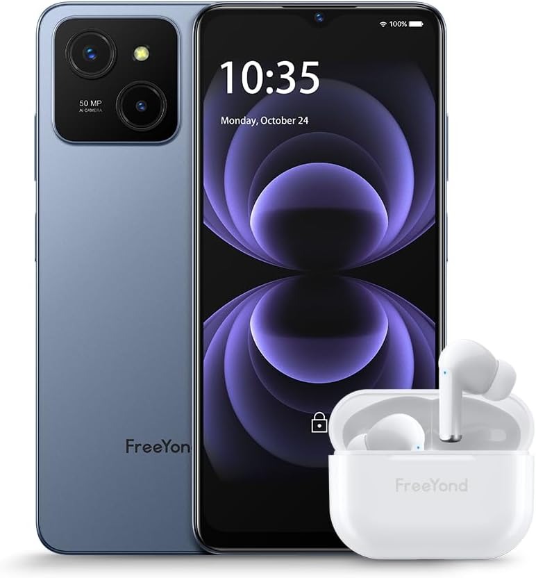 Smartphone 8+8GB+256GB Android 13 Dual Sim, FreeYond M5A FHD+6.56 ...