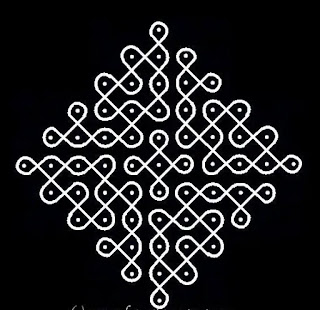 Dot rangoli design 06 simple easy Dot rangoli design