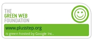 Certificado cológico de The Green Web Fundation para plusstep (dominio principal)