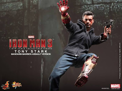 Hot Toys 1/6 Scale Iron Man 3 12" Tony Stark Figure