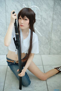 Kurosuzu Erika cosplay as Kanzaki Kaori from Toaru Majutsu no Index