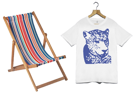 Tiger & Woods x Millionhands tee / Toast Sesley deckchair