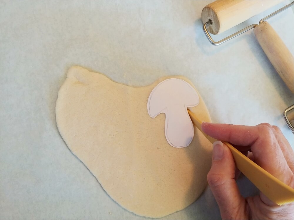 Christmas in July - Salt Dough Mushroom Ornaments