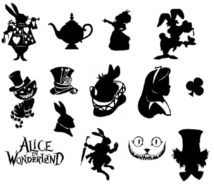 Download digitalfil: Alice in Wonderland svg,cut files,silhouette clipart,vinyl files,vector digital,svg ...