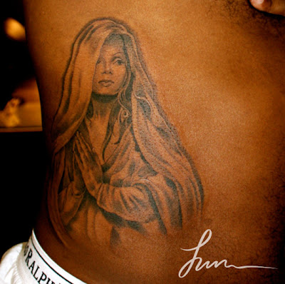 Jermaine Dupri recently got a large portrait of Janet Jackson tattooed on