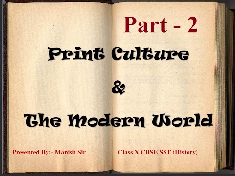 Print Culture And The Modern World Class X SST History (Part 2)