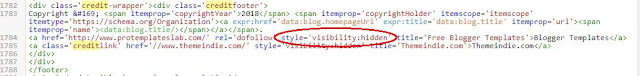 menghapus credit link redirect di template blog